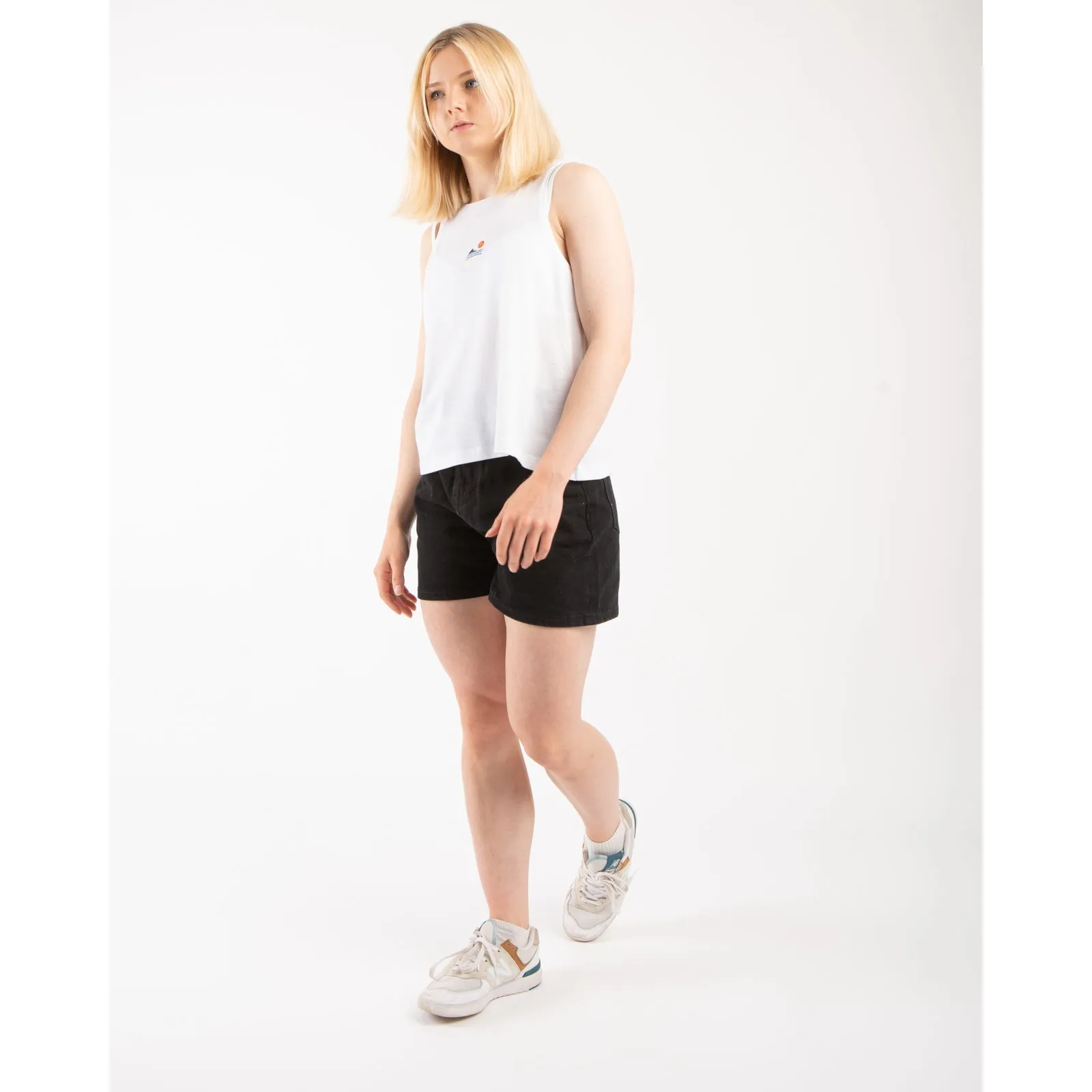 Bamboobay Sunset Shark Vest Top White