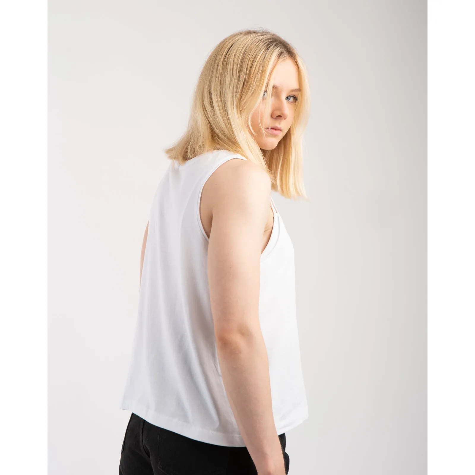 Bamboobay Sunset Shark Vest Top White