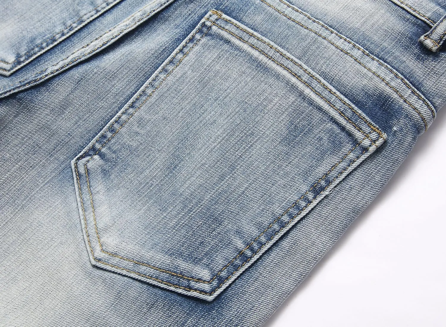Baylvn Men's Ripped Distressed Destroyed Straight Slim Fit Jeans Skinny Casual Fashion Denim Pants