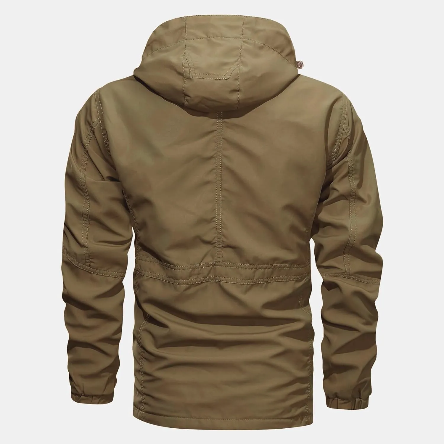 Ctreela Outdoor Hard Shell Jacket for Men's Military Tactical Windproof Jackets Army Hiking Climbing Heavy Duty Outerwear