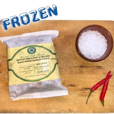 FROZEN - Sausages (50% Pork 50% Beef), 8 pack HKFC