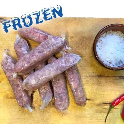FROZEN - Sausages (50% Pork 50% Beef), 8 pack HKFC