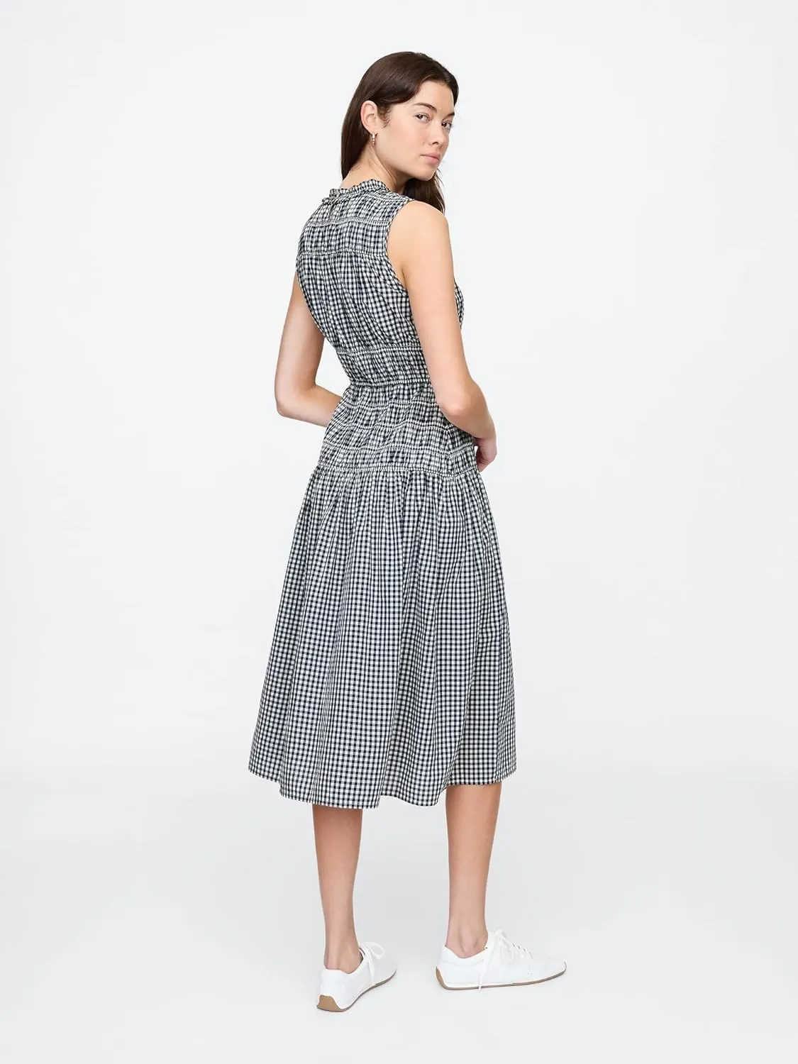 GAP Women's Smocked Midi Dress