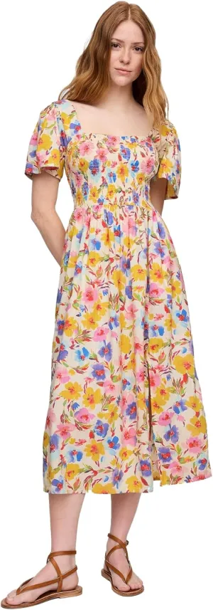GAP Women's Smocked Midi Dress