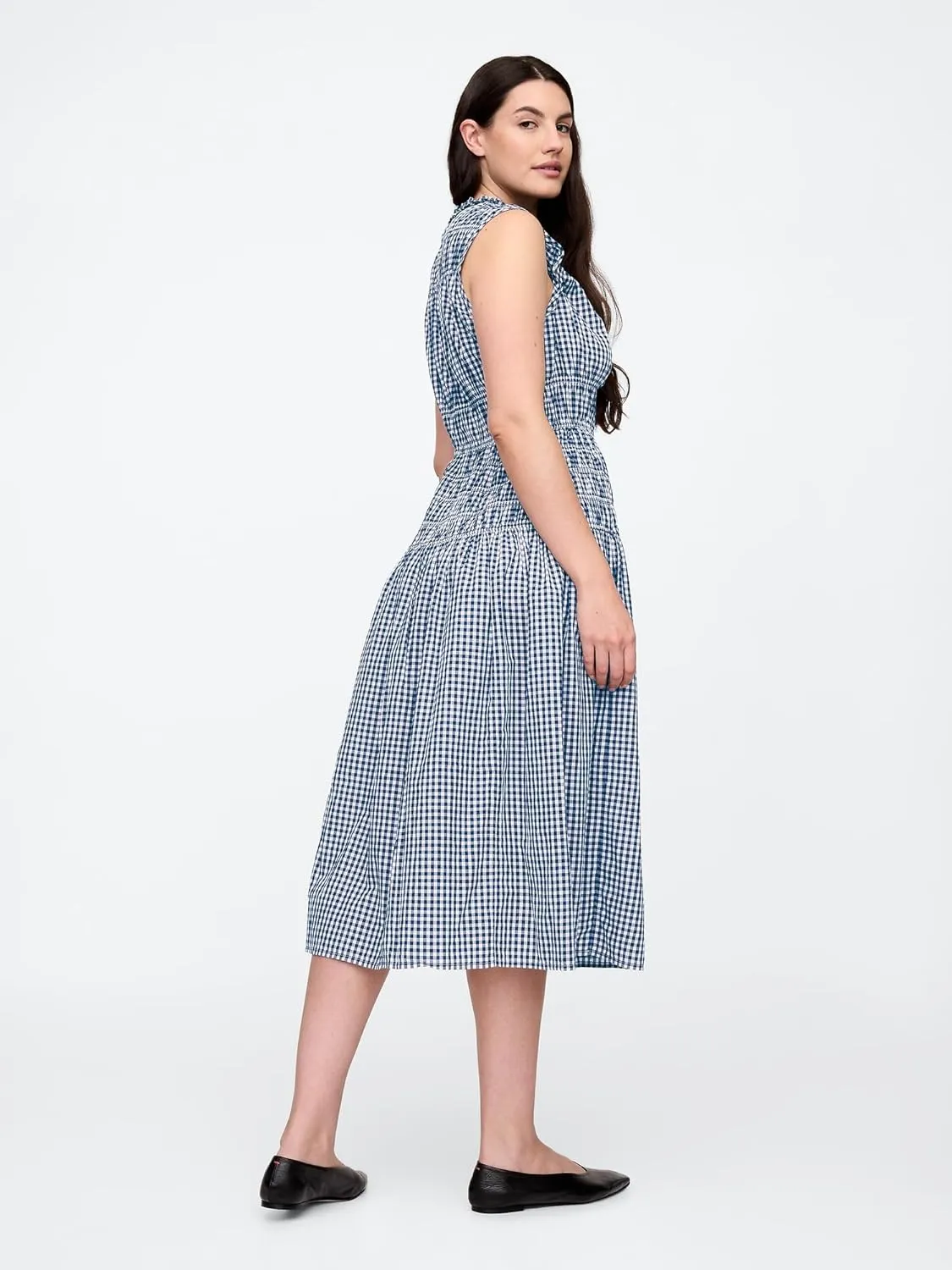 GAP Women's Smocked Midi Dress
