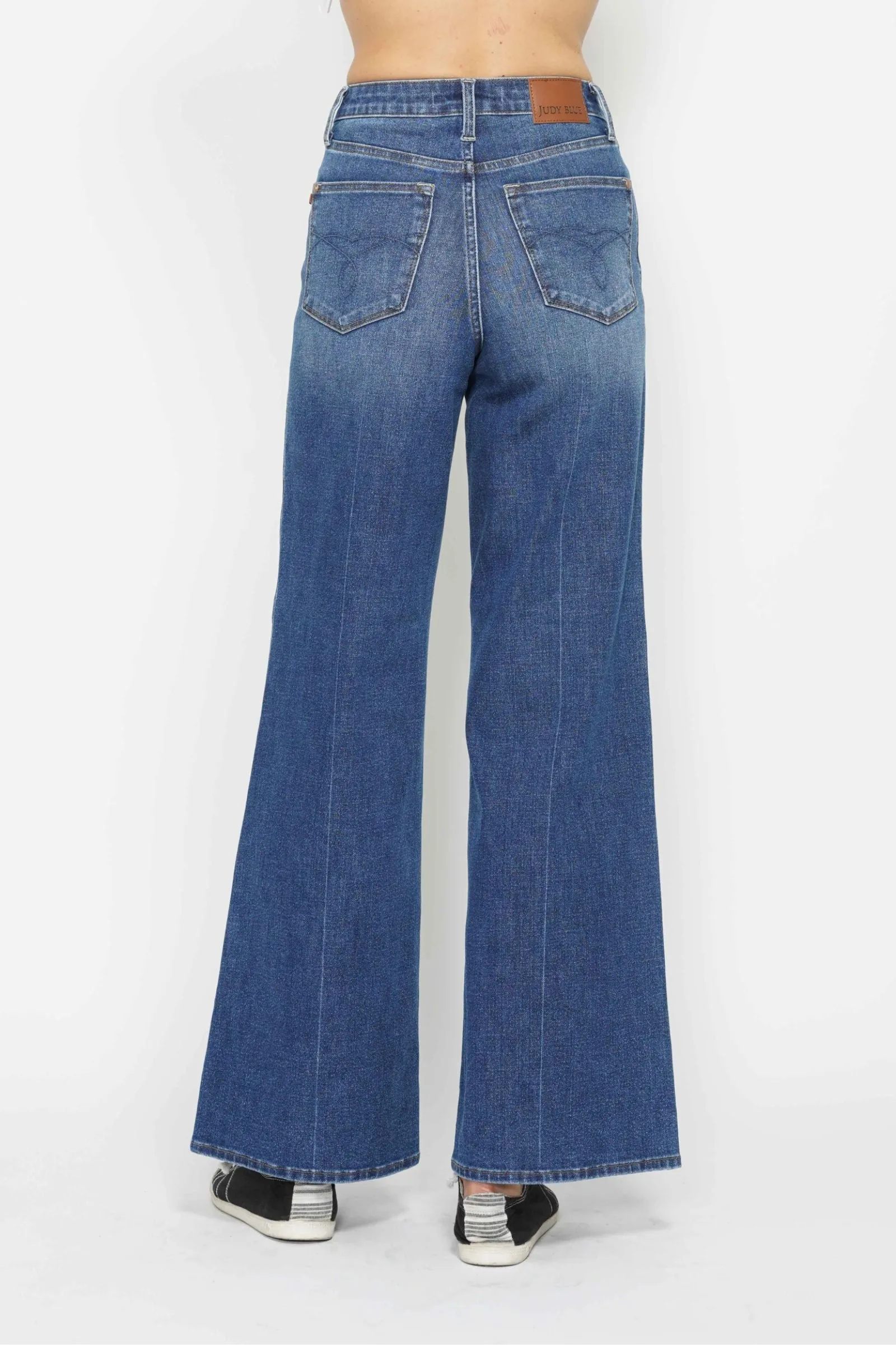 Judy Blue High Waist Tummy Control Retro Wide Leg Jeans