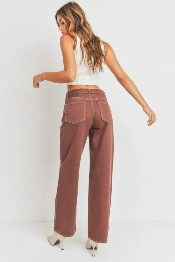 Retro Wide Straight Leg Jeans