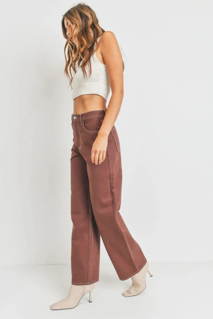 Retro Wide Straight Leg Jeans