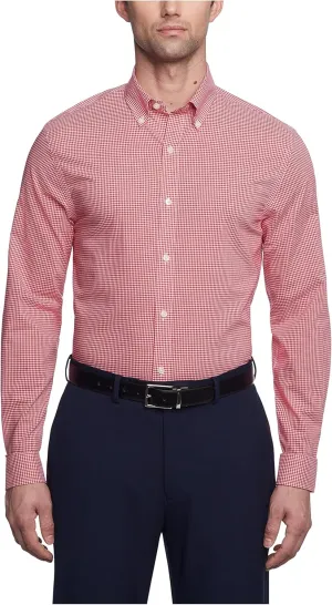 Tommy Hilfiger Men's Dress Shirt Slim Fit Non Iron Gingham