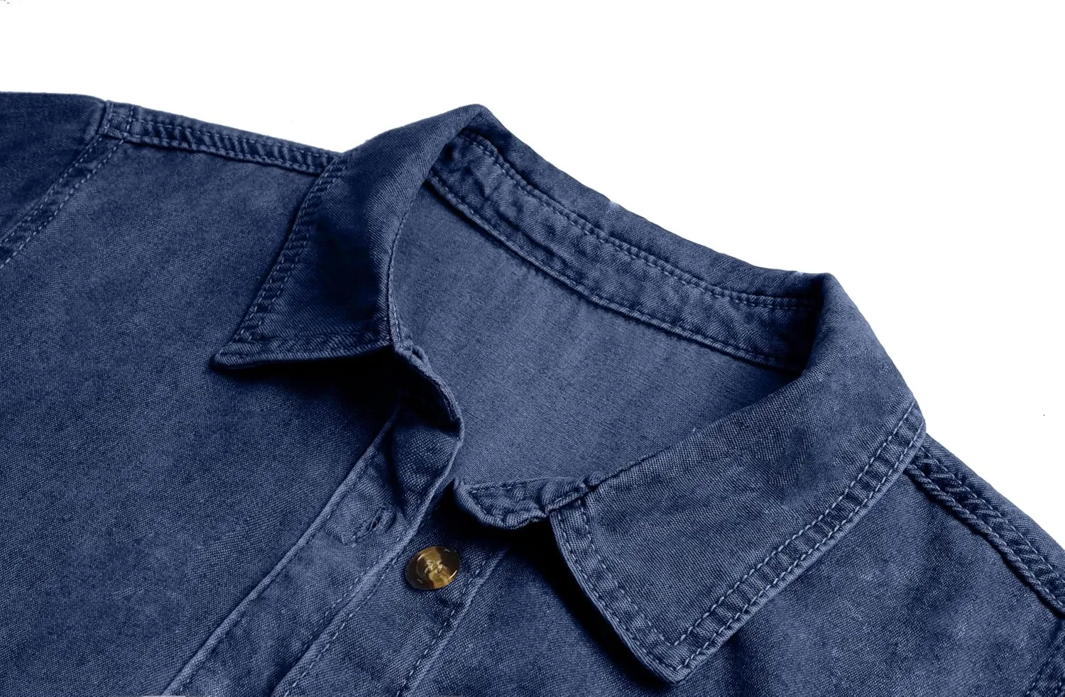 utcoco Womens Denim Dress Lapel Short Sleeve Frayed Hem Jean Dresses Oversized Button Down A Line Shirt Dress