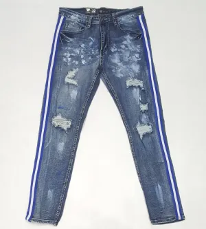 Waimea Royal/White Stripe Jeans
