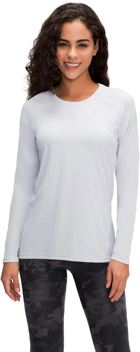 Women's 3 Pack Long Sleeve Workout Running Shirts, UPF 50  Sun Protection Shirts, Athletic Exercise Gym Yoga T-Shirts Tops