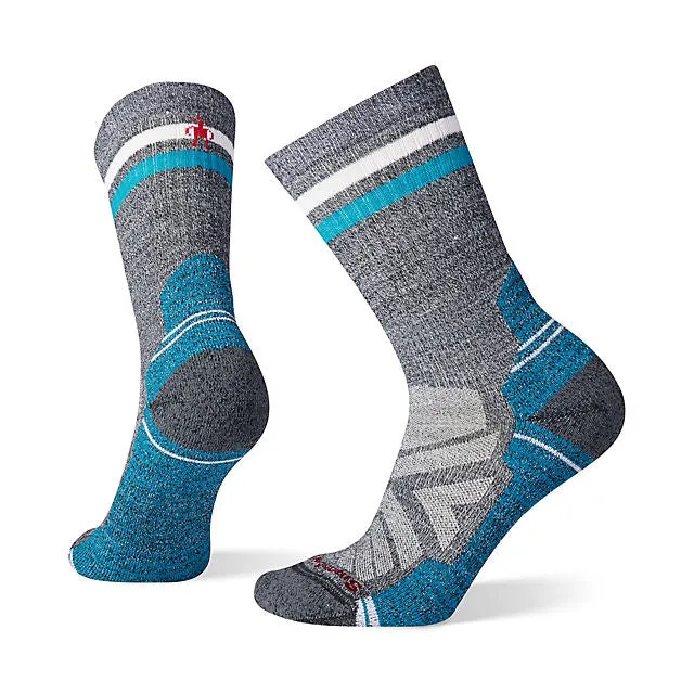 Womens Hike Light Cushion Tube Stripe Crew Socks